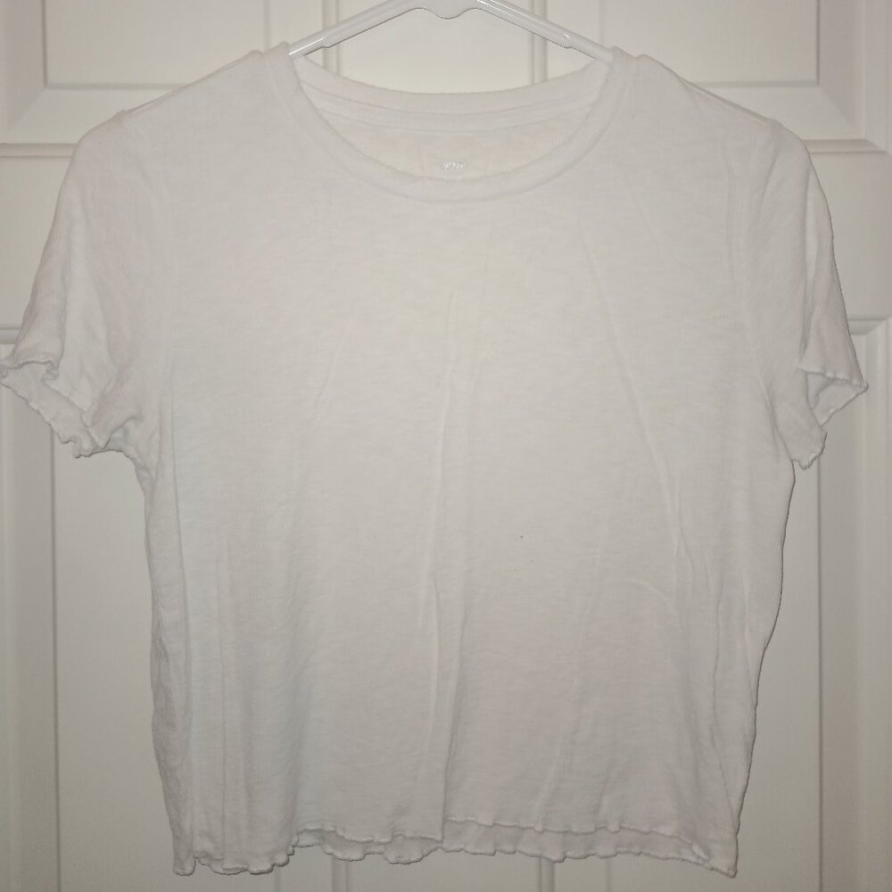 Basic white crop top